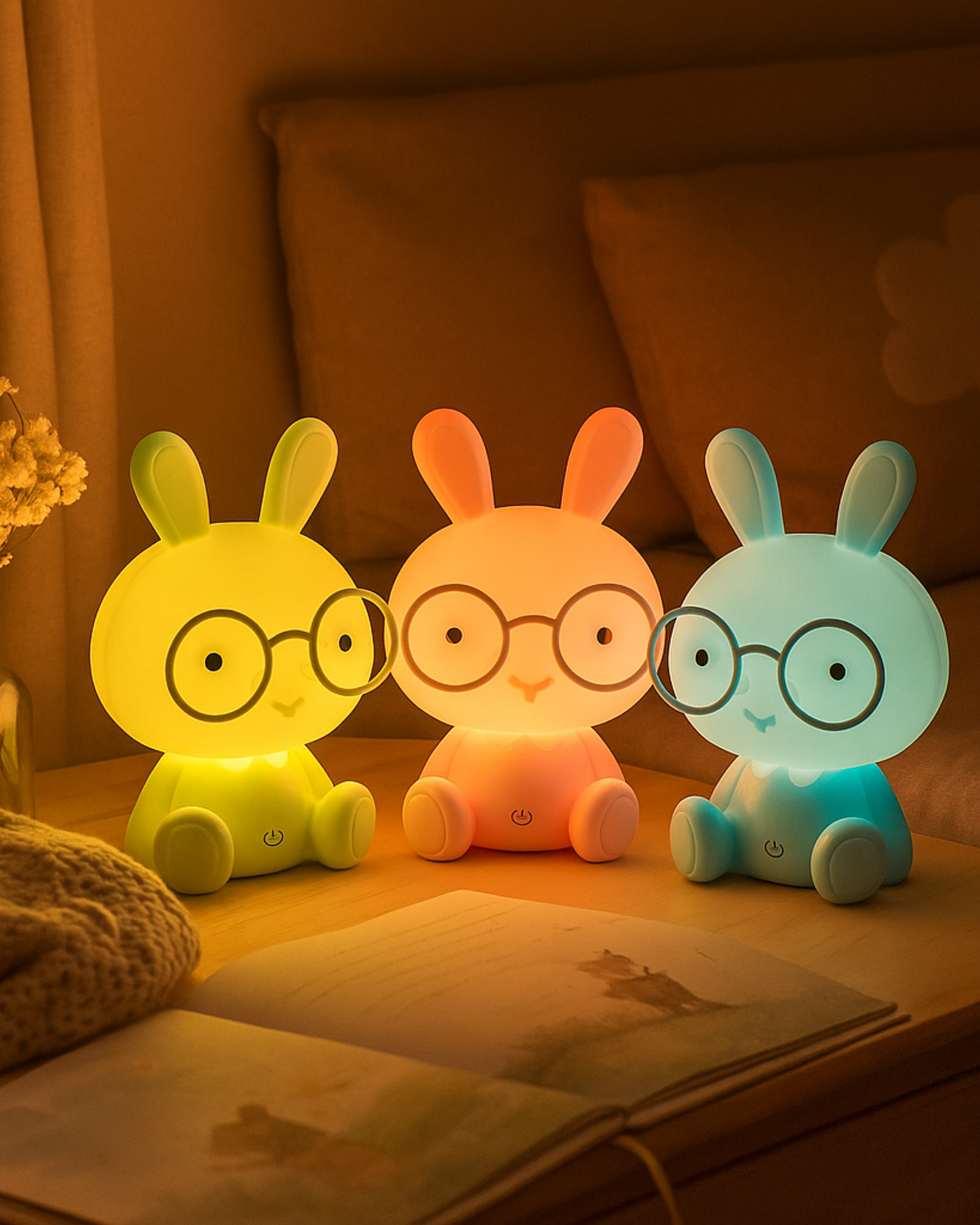 Touch Rabbit LED Night Light