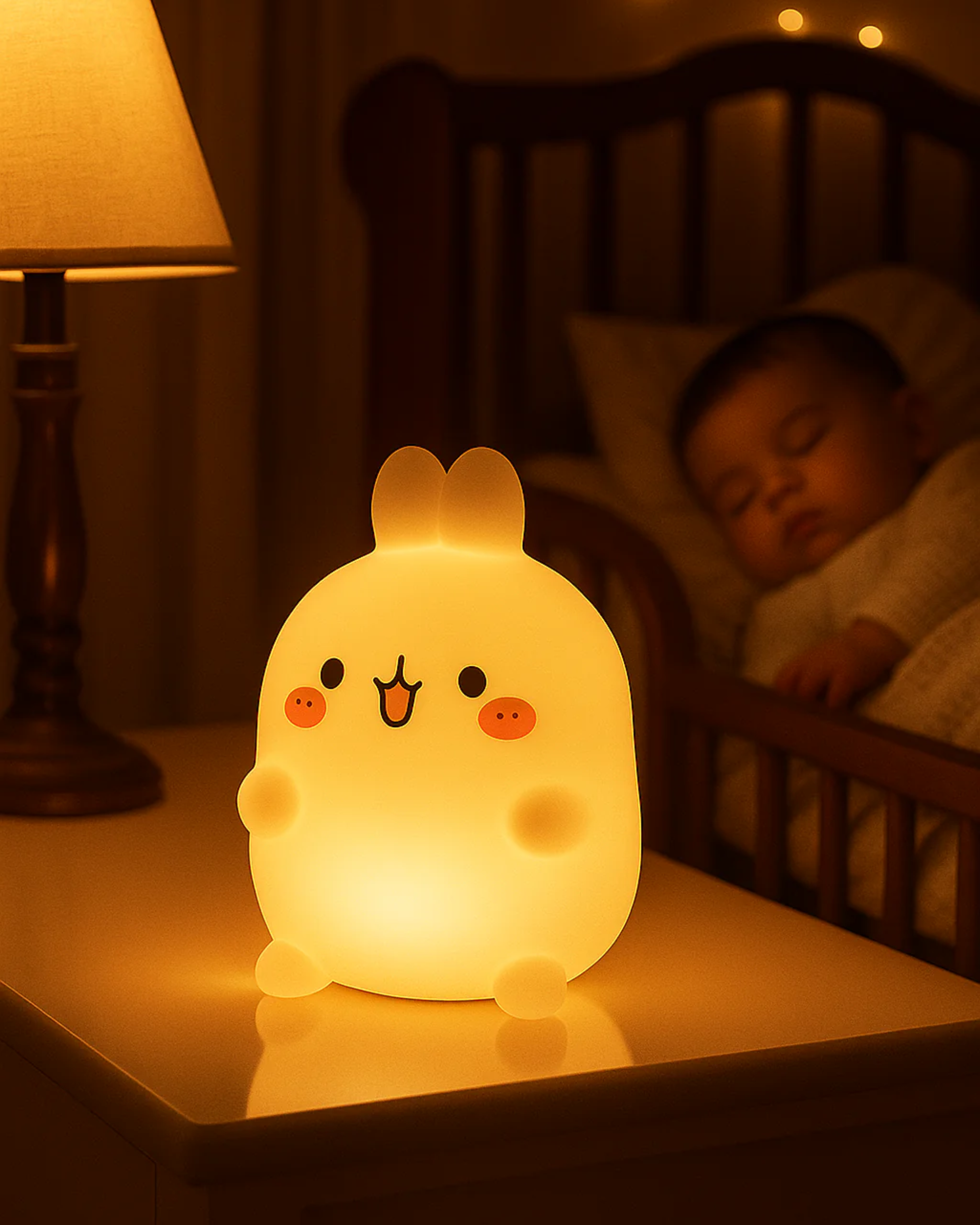 Cozy Rabbit Night Light – Soft Glow for Comfort & Gifting