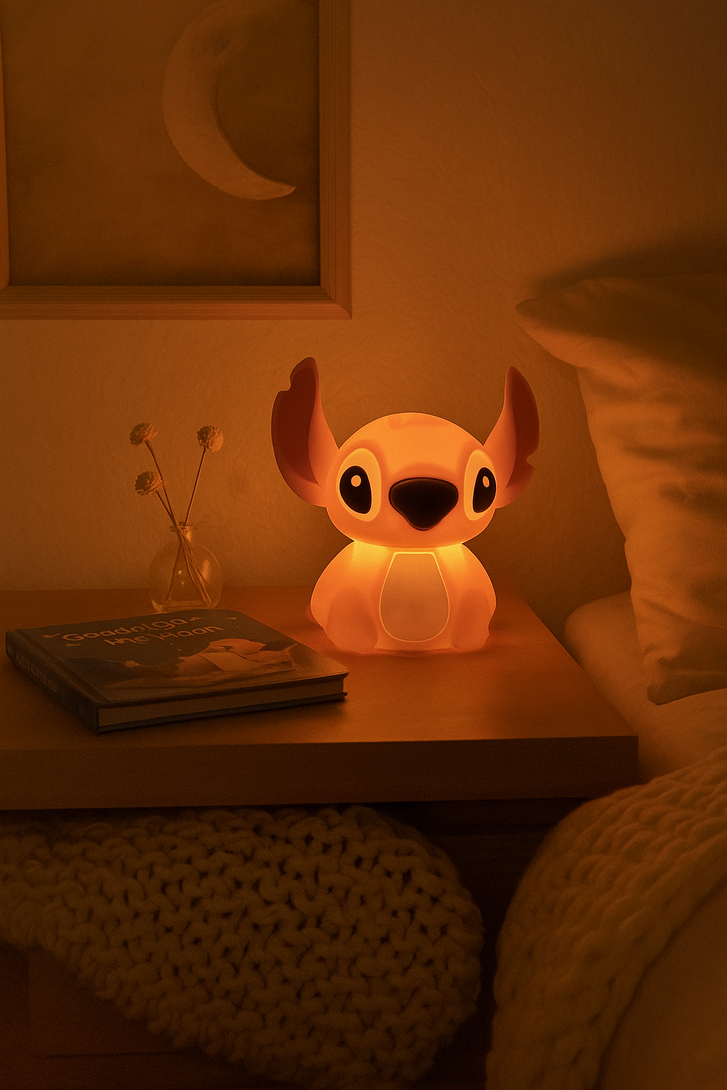 Stitch Night Light – USB Rechargeable Touch Lamp for Kids & Disney Fans - Planet Glow