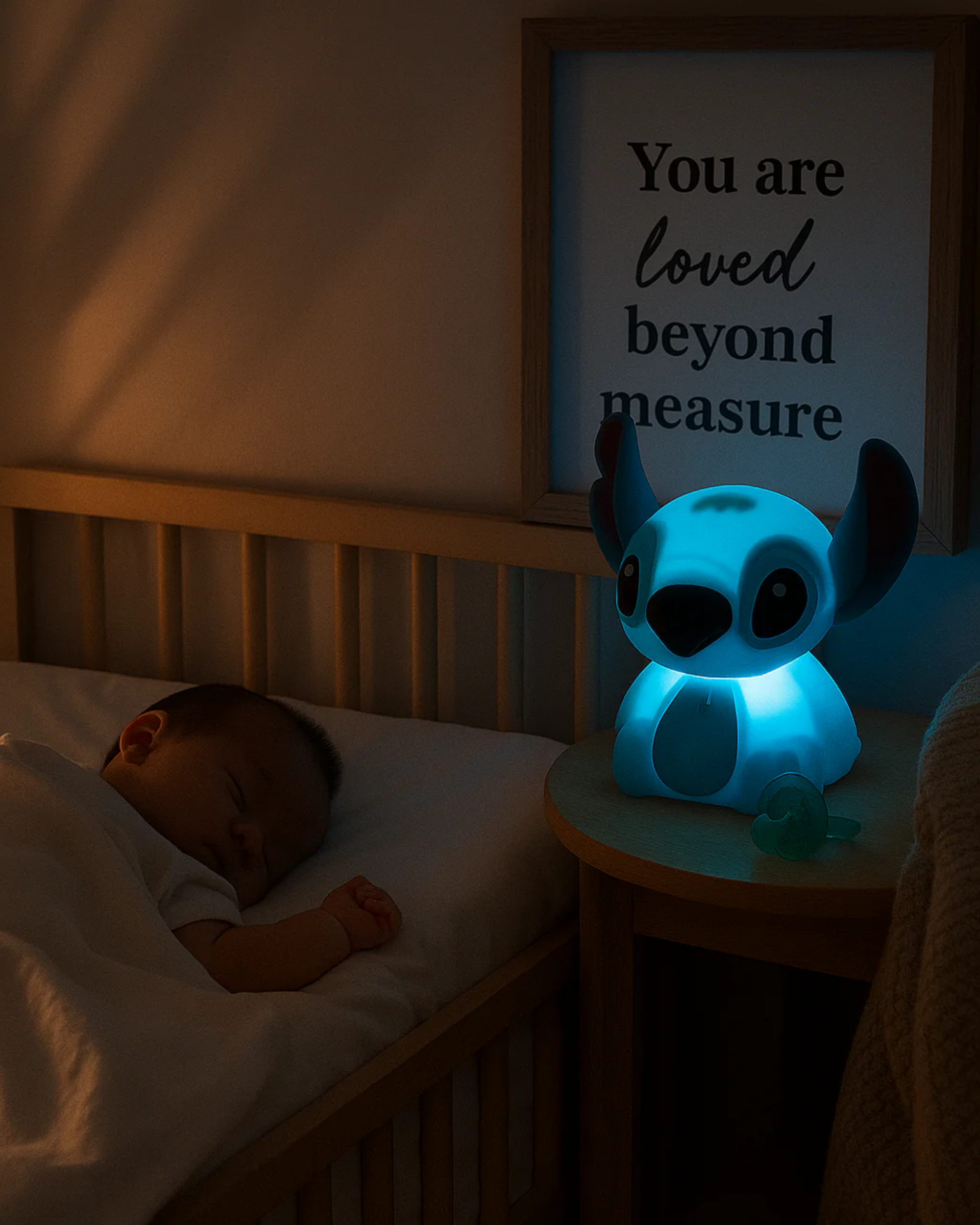Stitch Night Light – USB Rechargeable Touch Lamp for Kids & Disney Fans