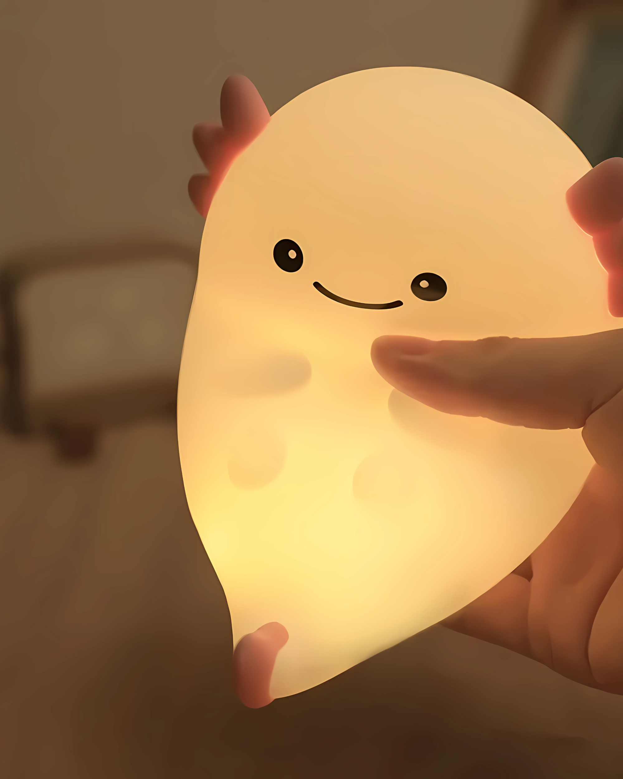 Cute Axolotl LED Night Light