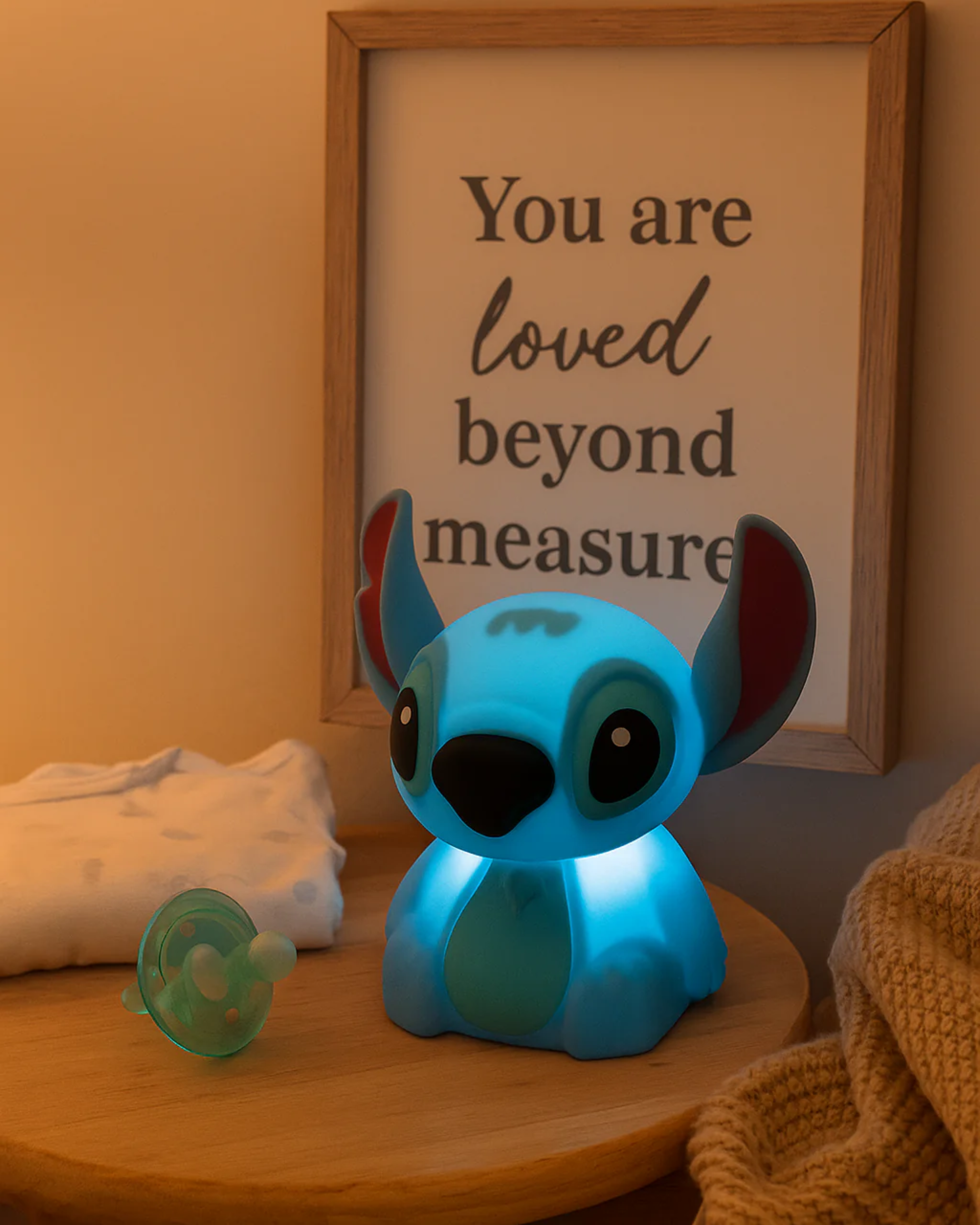 Stitch Night Light – USB Rechargeable Touch Lamp for Kids & Disney Fans