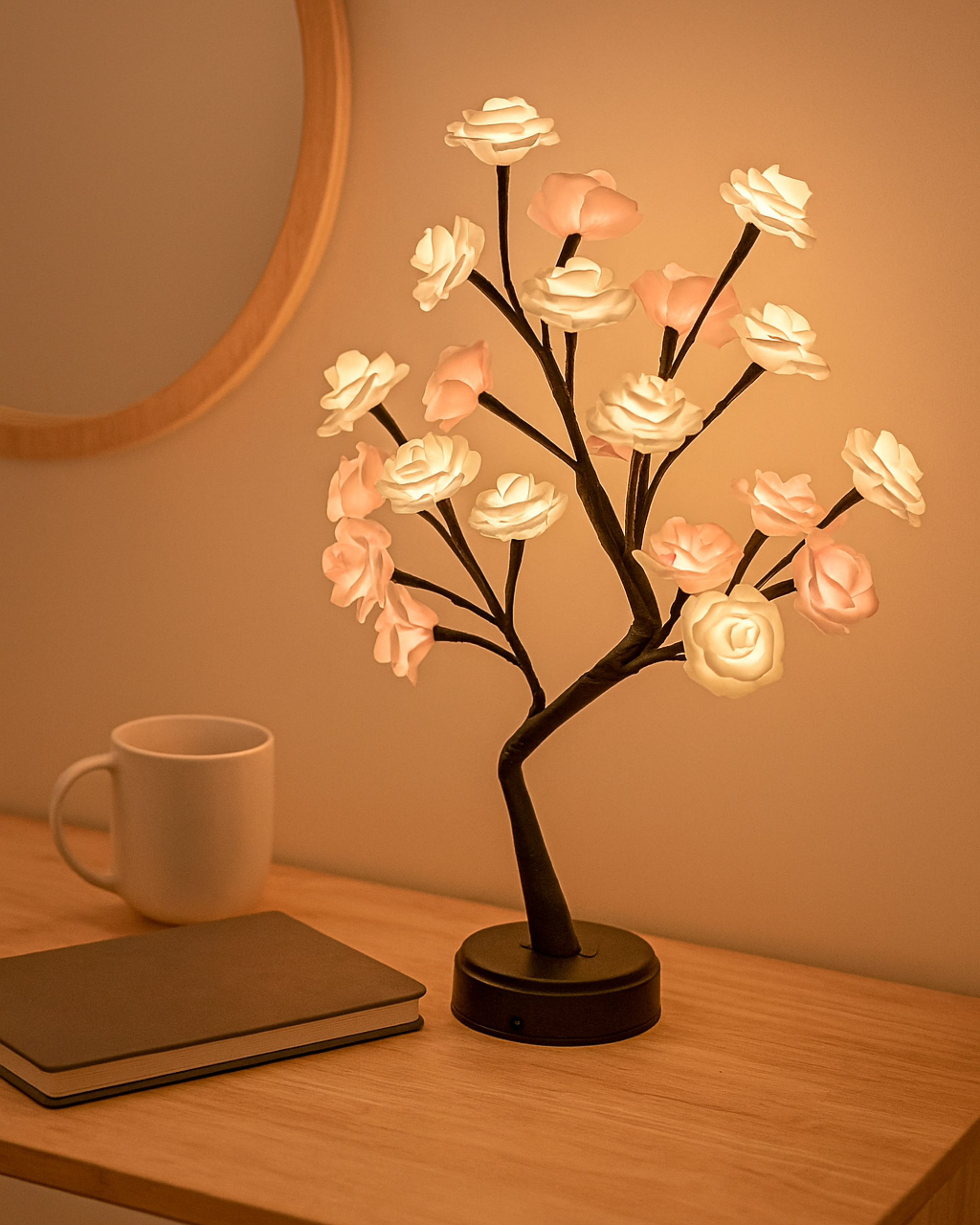 BlossomGlow LED Rose Tree Lamp