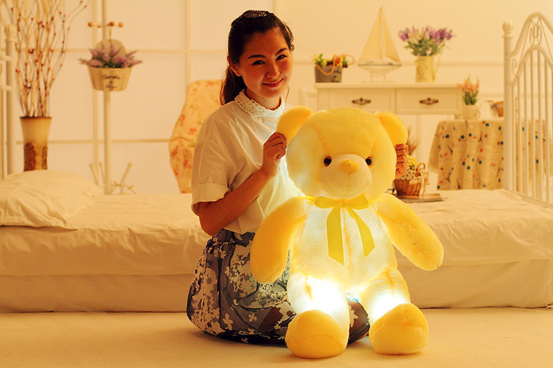 GlowBuddy LED Teddy Bear – 7-Color Light-Up Plush - Planet Glow