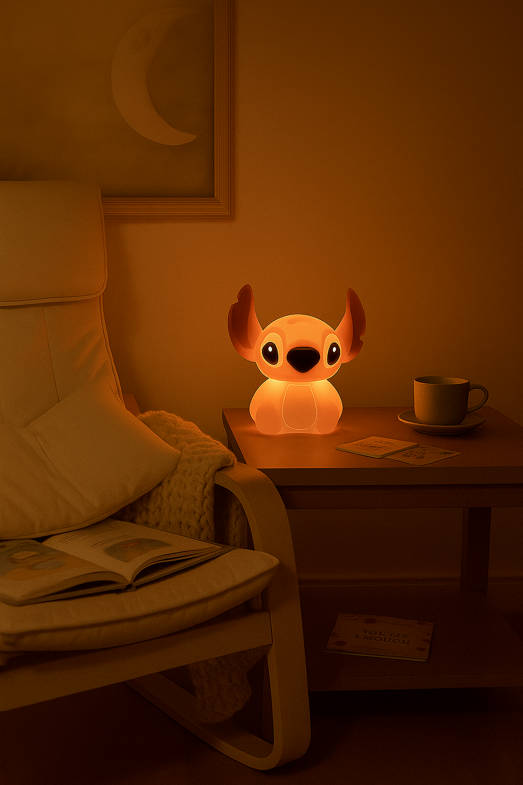 Stitch Night Light – USB Rechargeable Touch Lamp for Kids & Disney Fans - Planet Glow