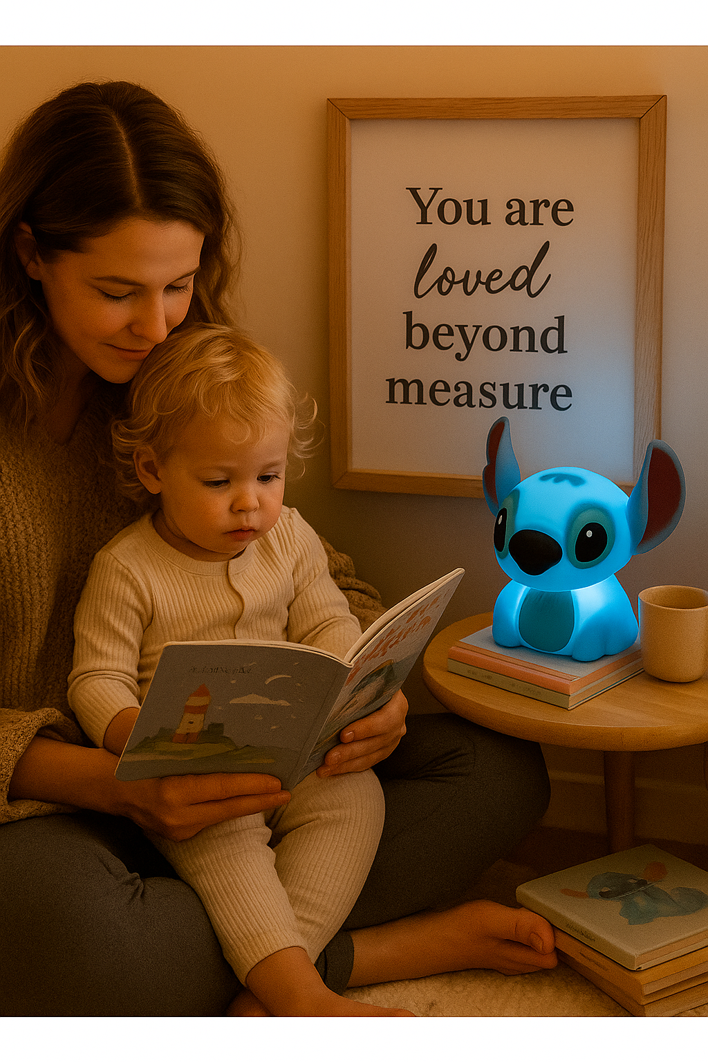 Stitch Night Light – USB Rechargeable Touch Lamp for Kids & Disney Fans - Planet Glow
