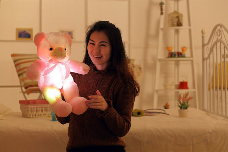 GlowBuddy LED Teddy Bear – 7-Color Light-Up Plush - Planet Glow