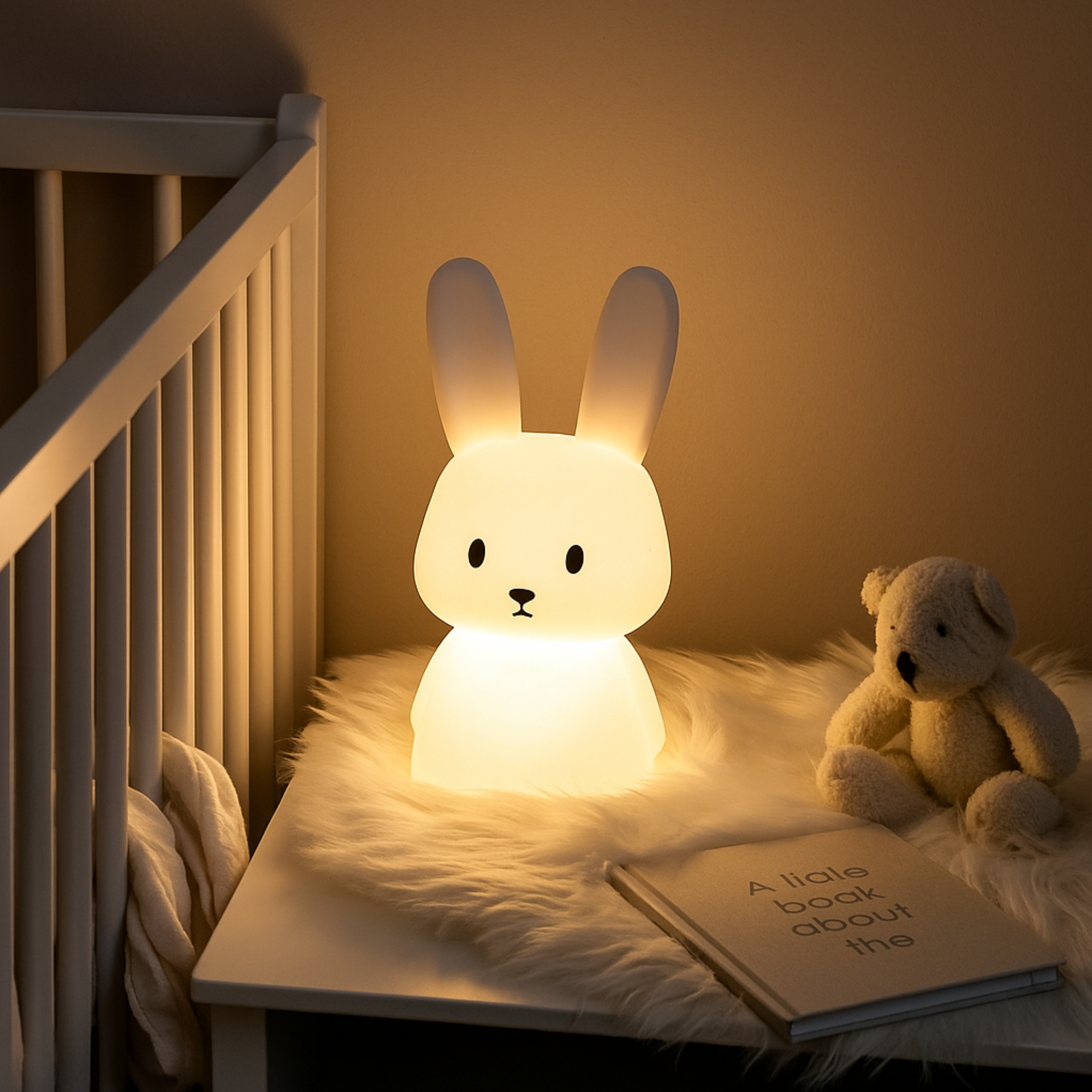 LED Night light Silicone Rabbit Touch Sensor lamp Cute Animal Light Bedroom Decor Gift for Kid Baby Child Table Lamp Home Decor - Planet Glow