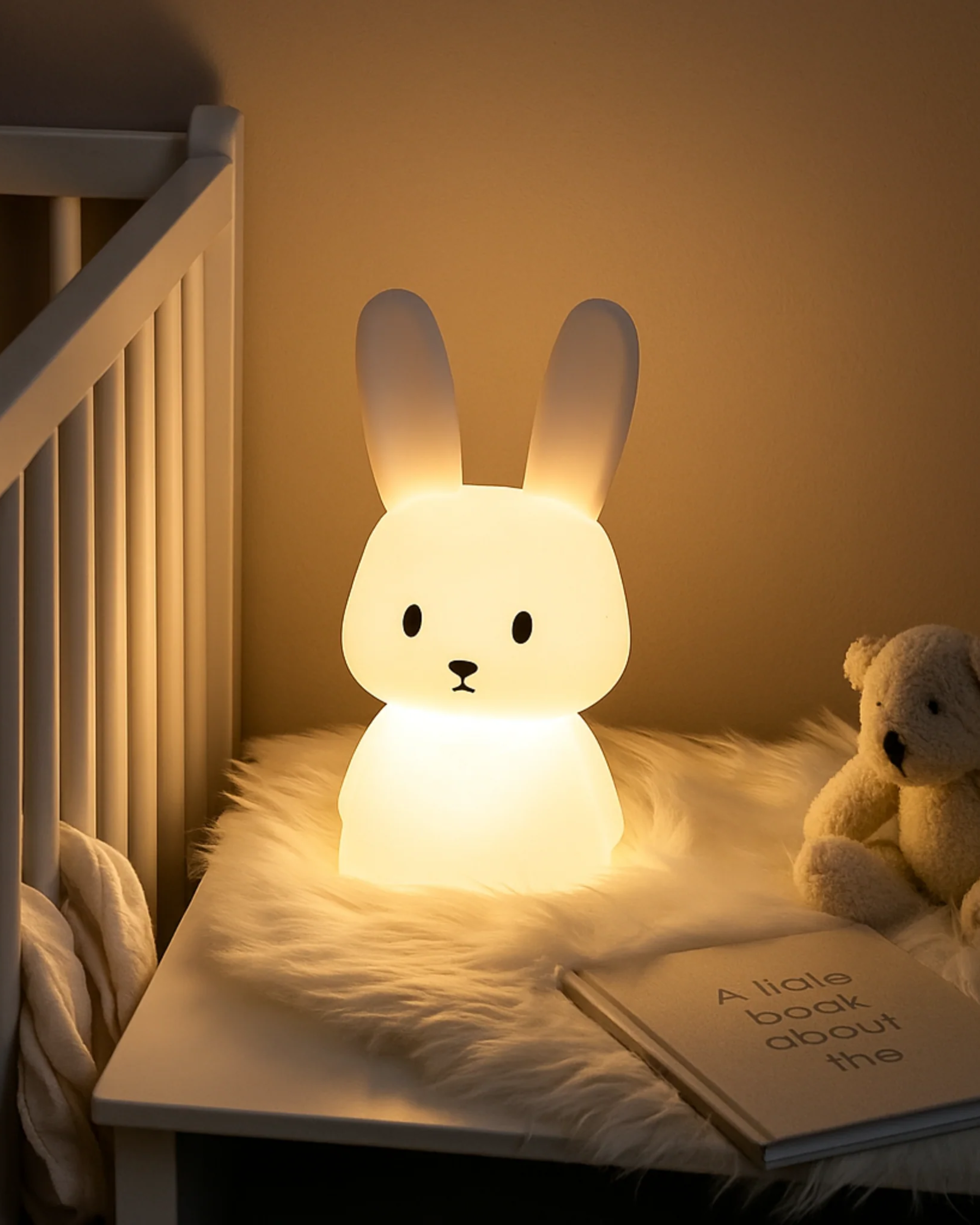 Soothing Bunny Silicone Night Light – Cozy Glow for Every Room
