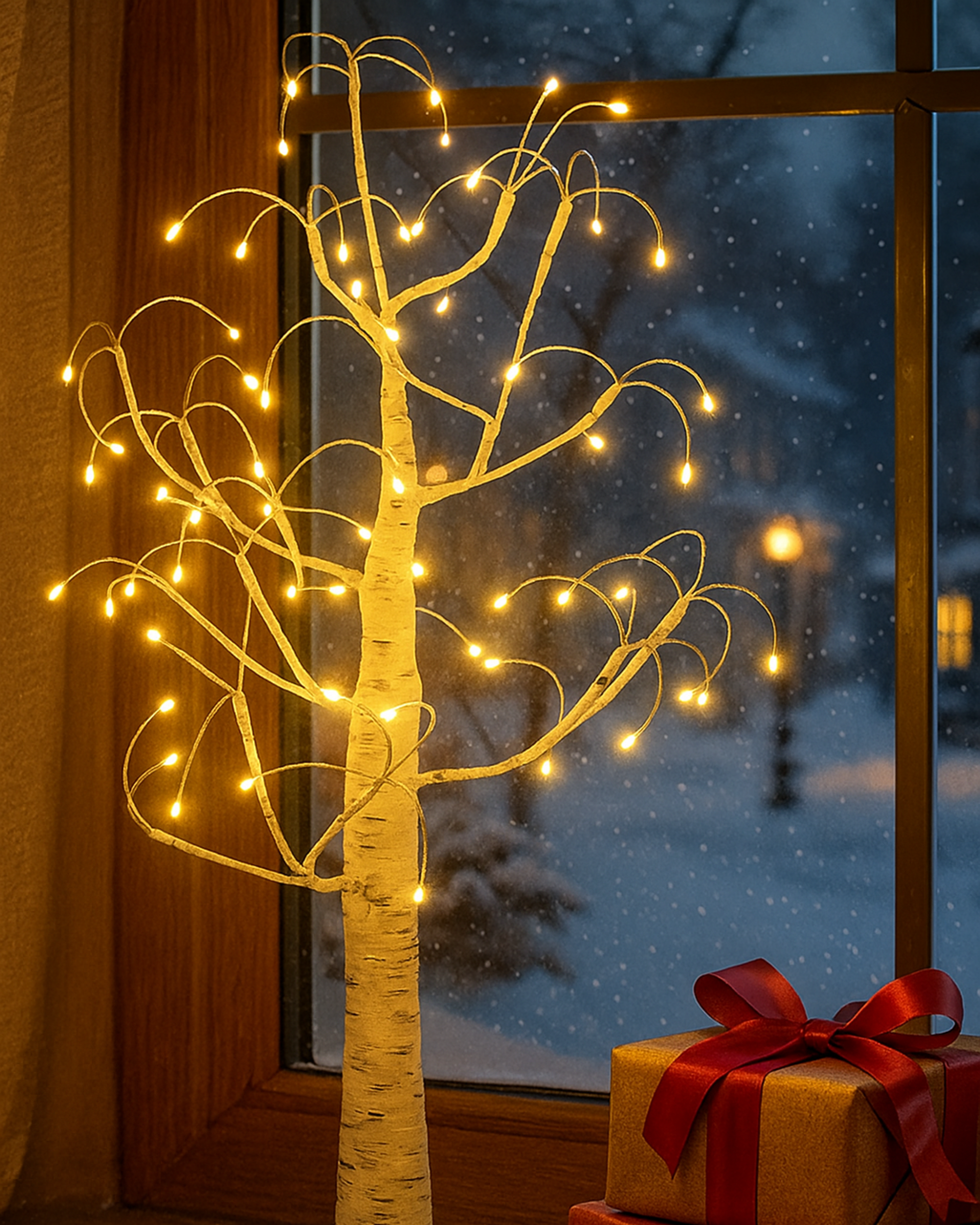 Birch Glow LED Tree Lamp – 2.1 ft Festive Light Decoration - Planet Glow