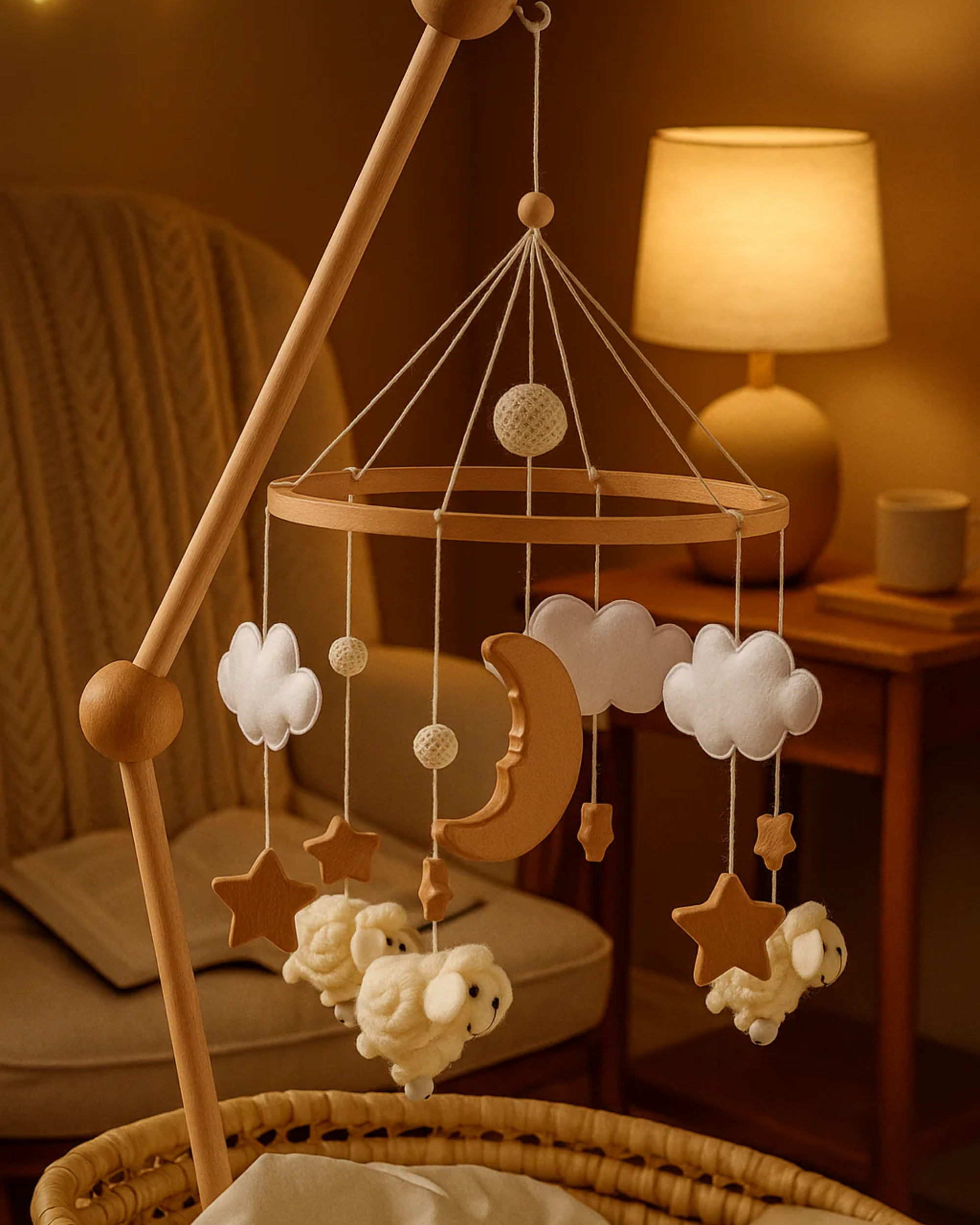Calming Baby Crib Mobile - Planet Glow