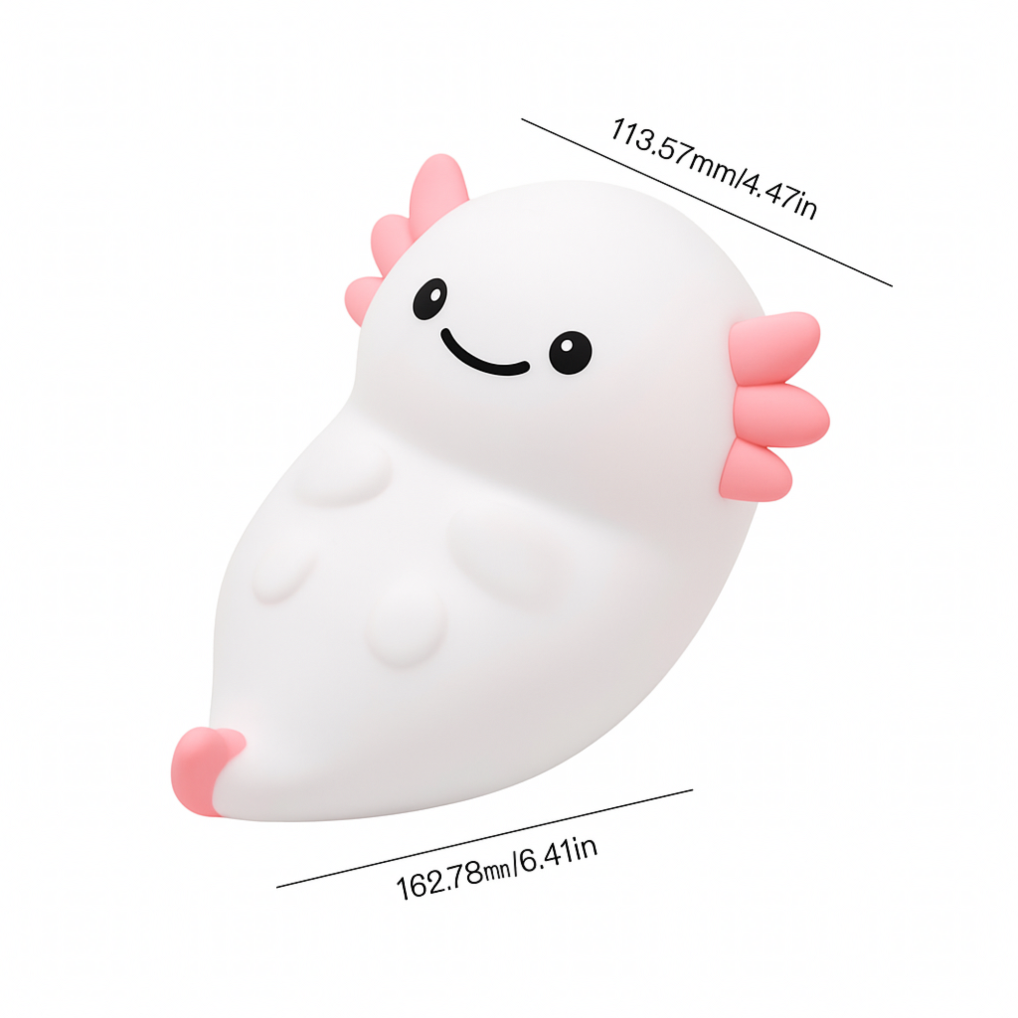 Decoration Animal Night Light Small Ornaments Cute Nursery Night Lamp White/Pink Percussive Dimmable Table Lamp Kids