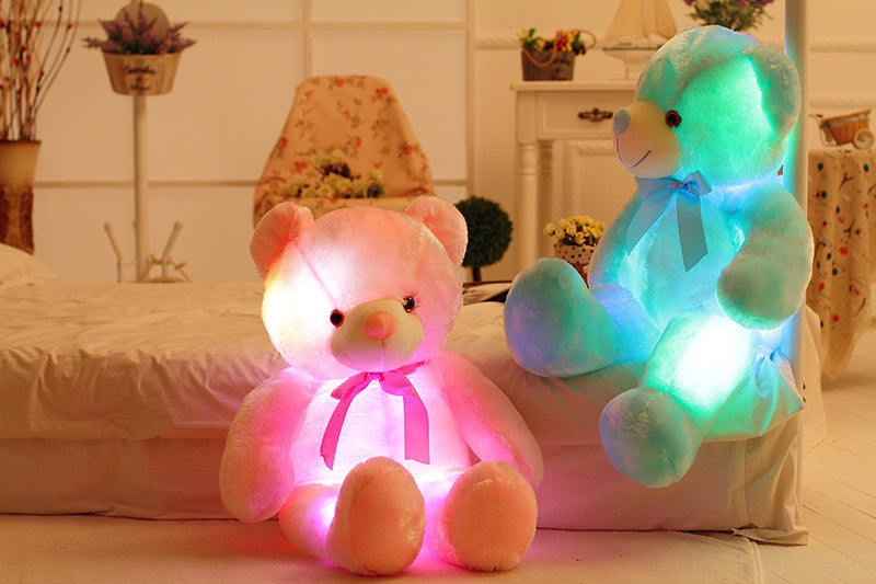 GlowBuddy LED Teddy Bear – 7-Color Light-Up Plush - Planet Glow