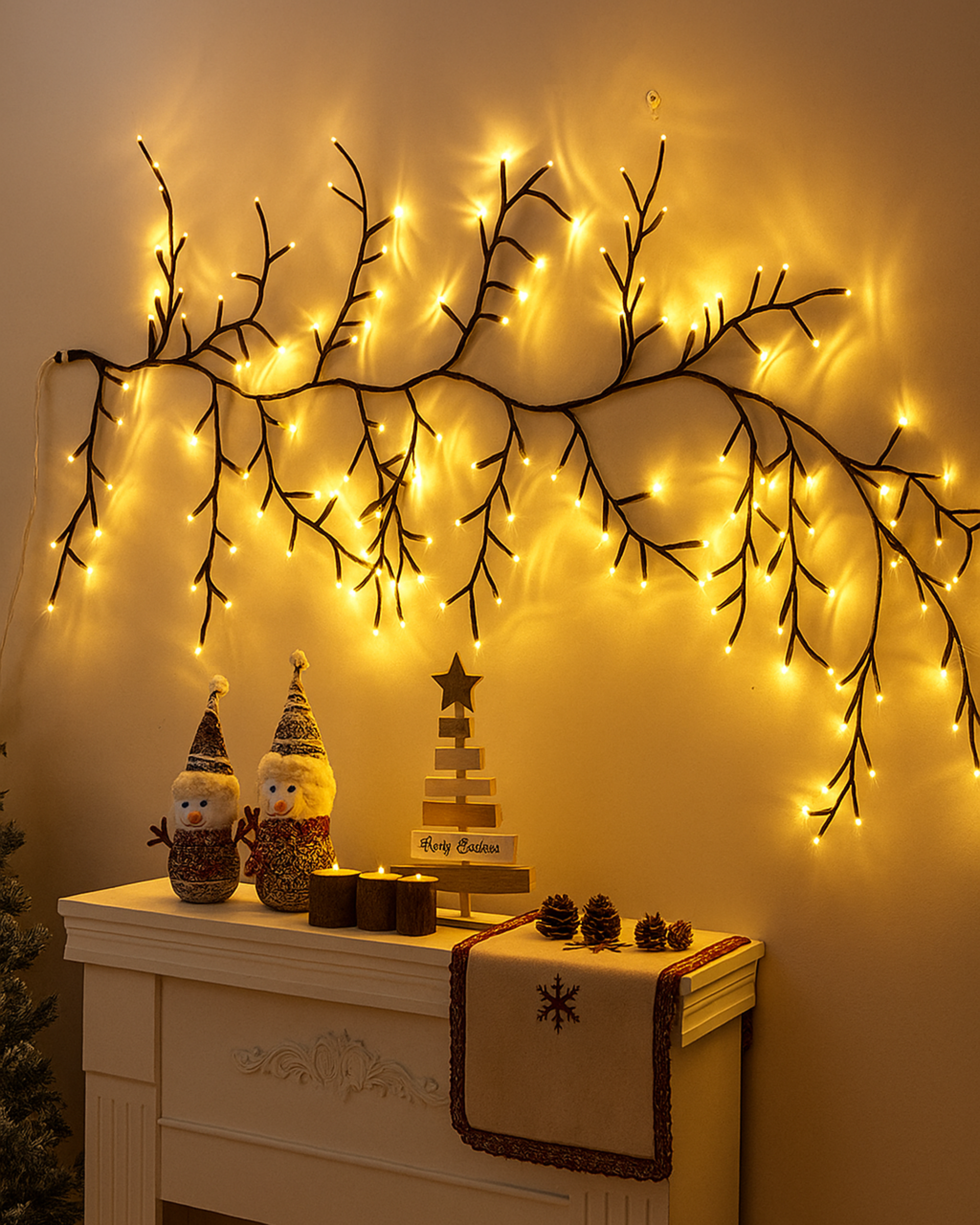 WillowGlow LED Vine Lights – DIY Branch Wall Lamp (72/96 LEDs, 8 Modes) - Planet Glow