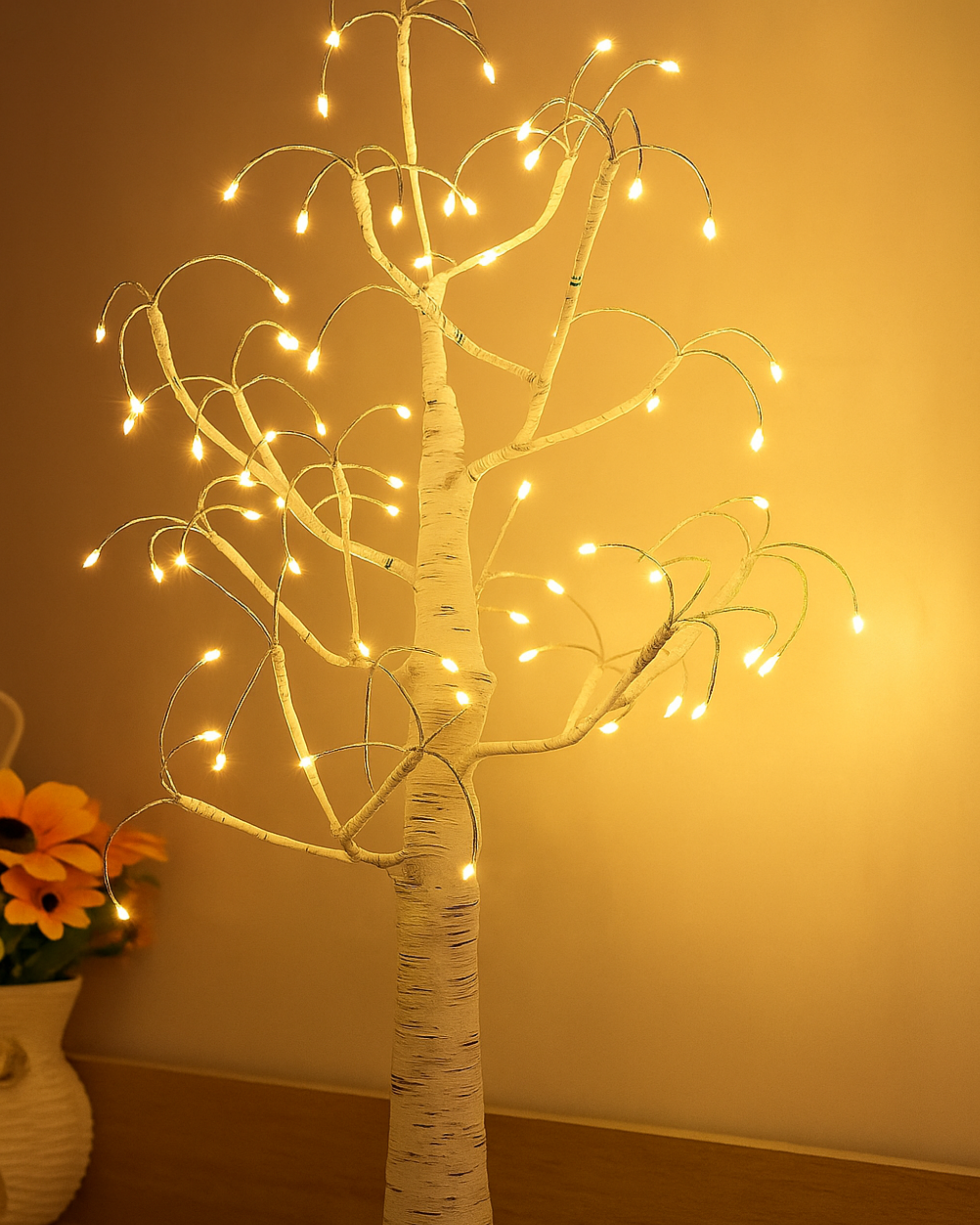Birch Glow LED Tree Lamp – 2.1 ft Festive Light Decoration - Planet Glow