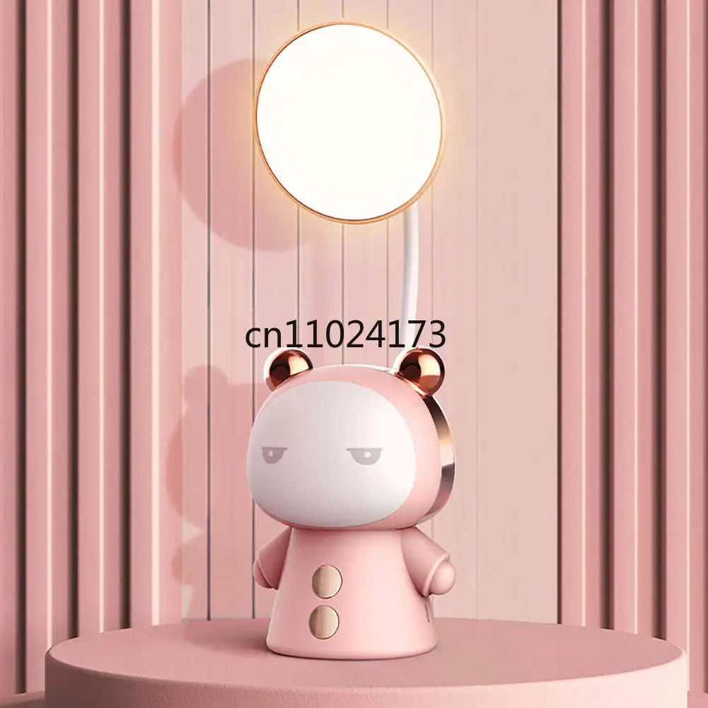 Cartoon USB Rechargeable Table Lamp Dual Light LED Lamp Student Kids Bedroom Reading Desk Lamp Night Light Home Decor - Planet Glow