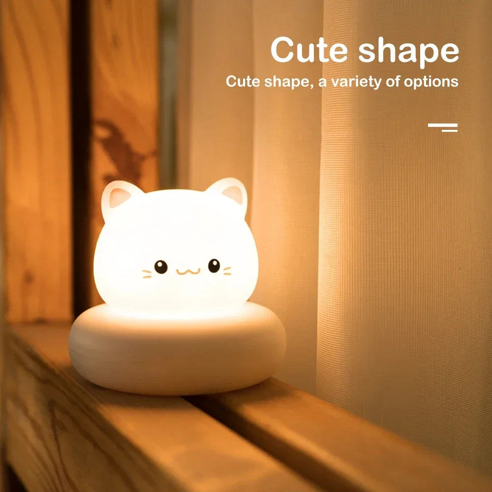 Rechargeable LED Night Light for Kids 3 Level Dimmable Nursery Sleeping Nightlights for Breastfeeding Toddler Baby Decor - Planet Glow
