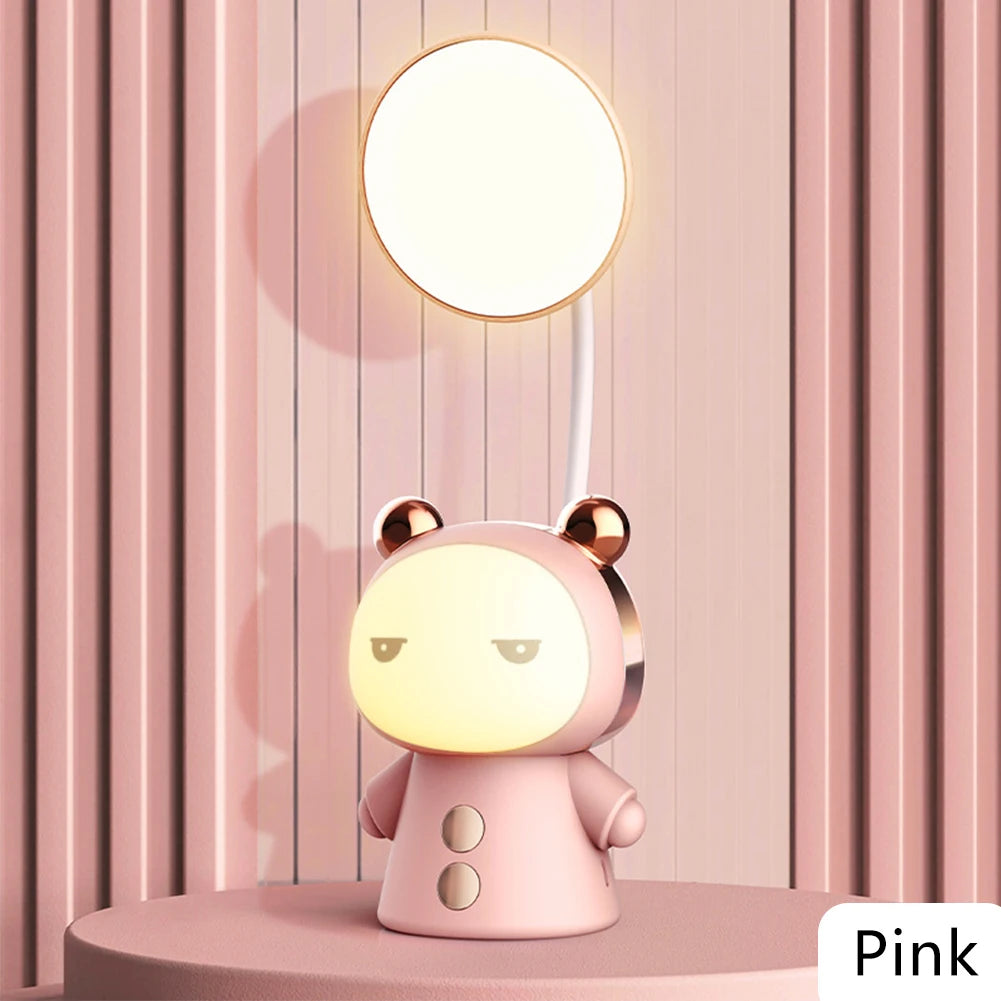 Cartoon USB Rechargeable Table Lamp Dual Light LED Lamp Student Kids Bedroom Reading Desk Lamp Night Light Home Decor - Planet Glow