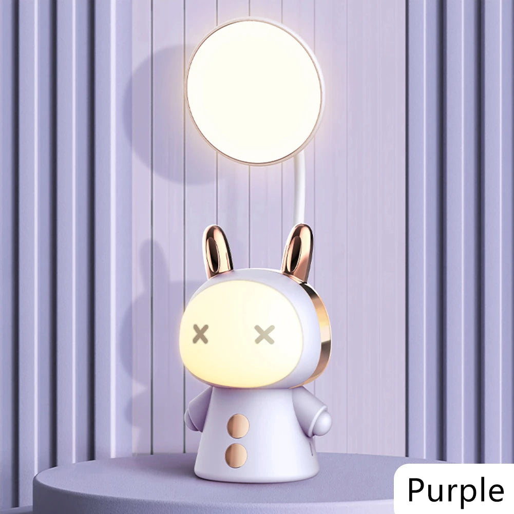 Cartoon USB Rechargeable Table Lamp Dual Light LED Lamp Student Kids Bedroom Reading Desk Lamp Night Light Home Decor - Planet Glow