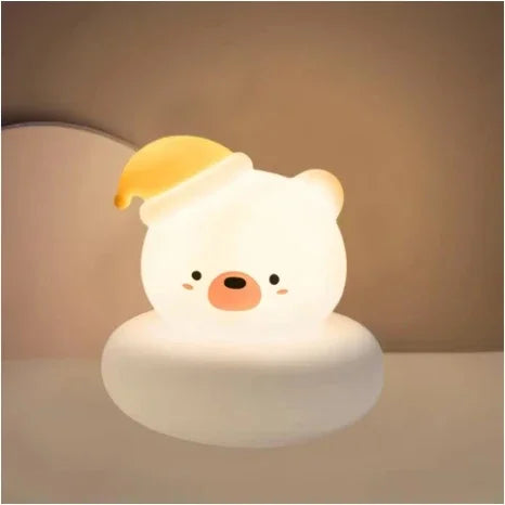 Rechargeable LED Night Light for Kids 3 Level Dimmable Nursery Sleeping Nightlights for Breastfeeding Toddler Baby Decor - Planet Glow