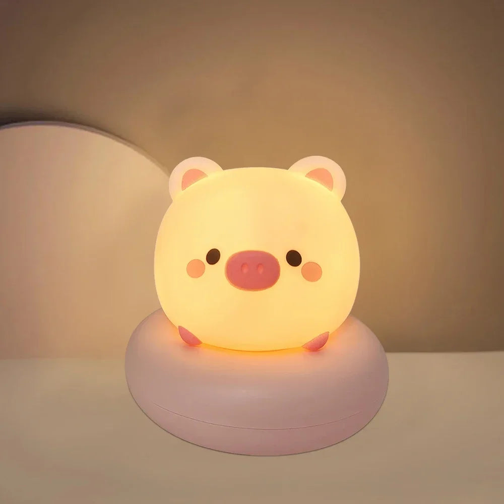 Rechargeable LED Night Light for Kids 3 Level Dimmable Nursery Sleeping Nightlights for Breastfeeding Toddler Baby Decor - Planet Glow