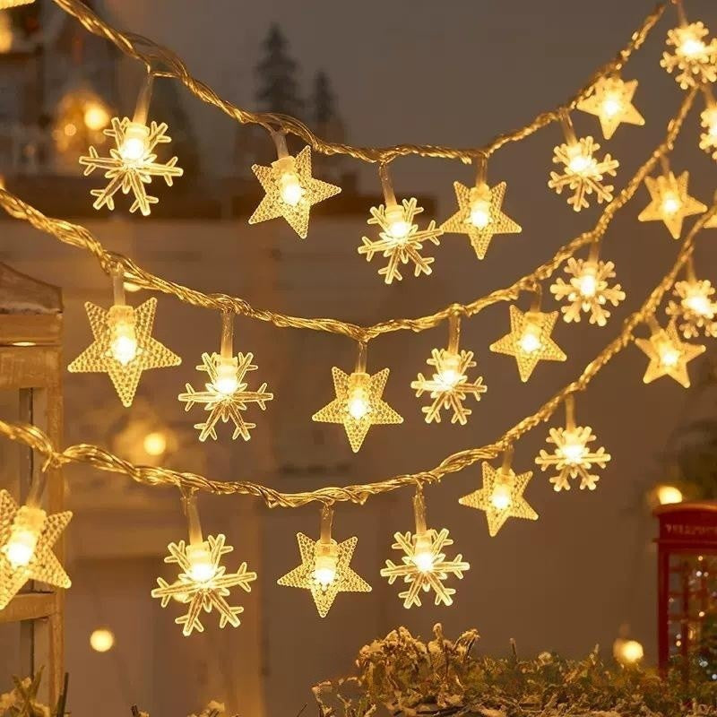 Planet Glow Snowflake LED Light Chain